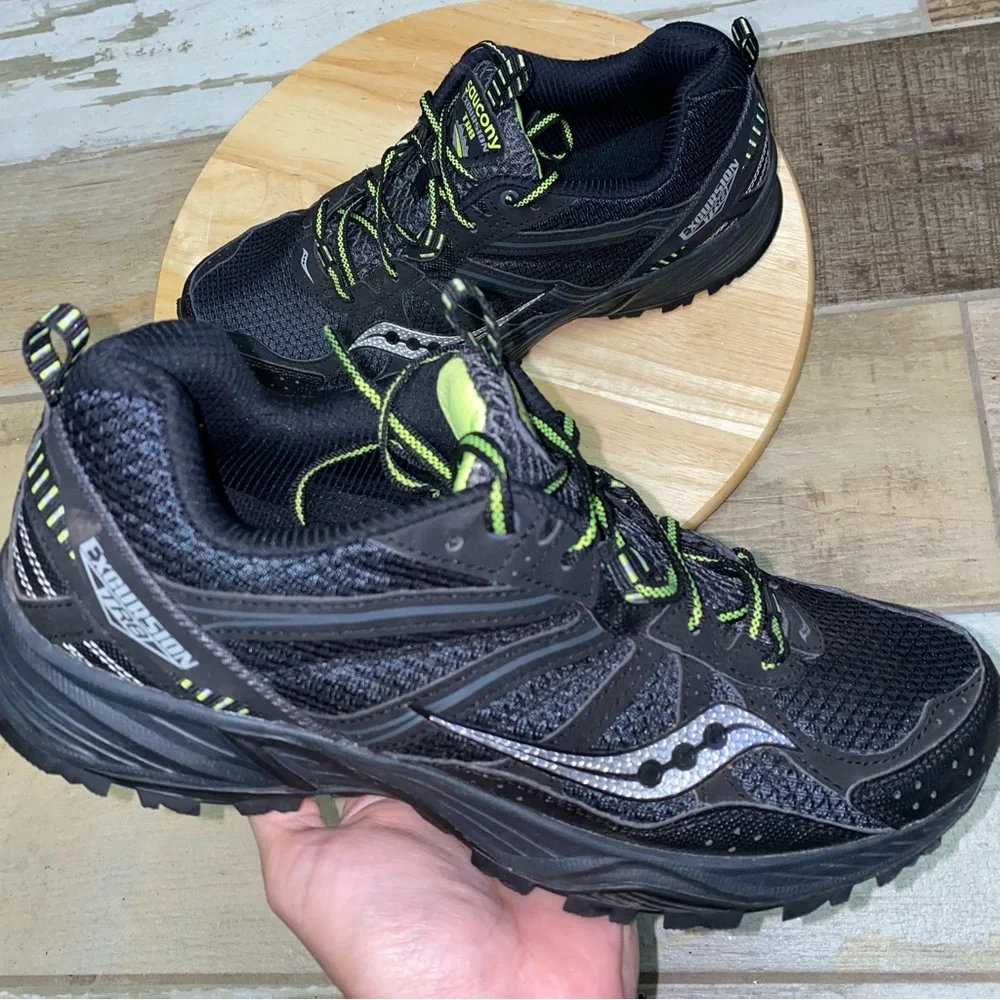 Saucony Excursion TR 8 Shoes Black Mens 9.5 US S25203-15 Terrain Trail Running